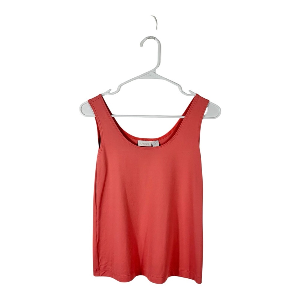 Chico's Orange Nylon Blend Tank Top‎